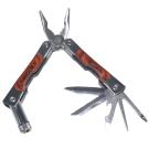 9-Function Multi-tool w/Redwood Handle and Belt Pouch