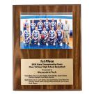 Walnut Finish Photo Plaque - 8" x 10"