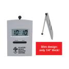 Slim Die-Cast LCD Desk Alarm Clock