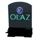 9 7/8" x 7 7/8" Round Top Light-Up Acrylic Sign