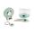 Jade Acrylic Desk Set with Clock